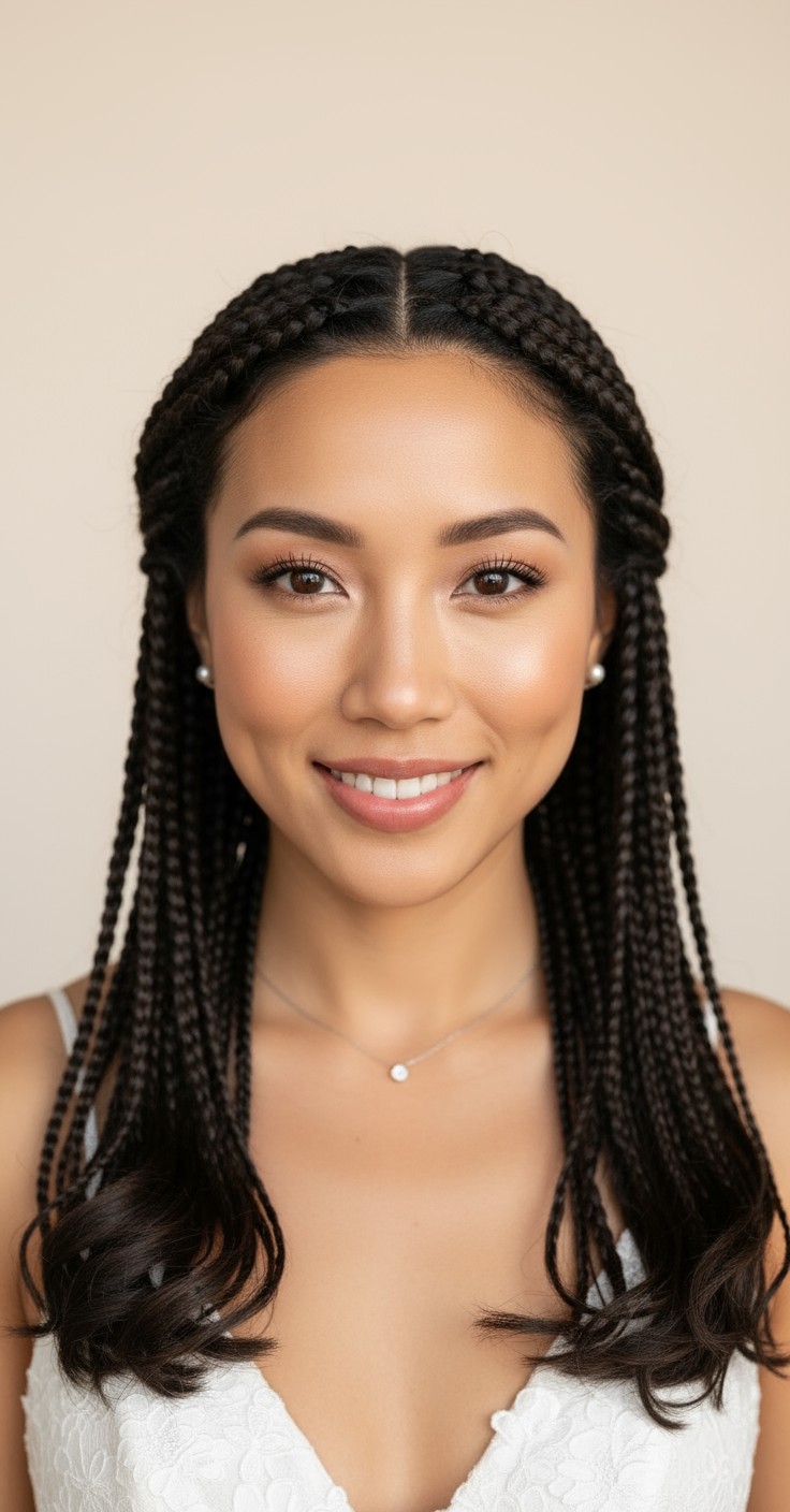 After Medium Box Braids